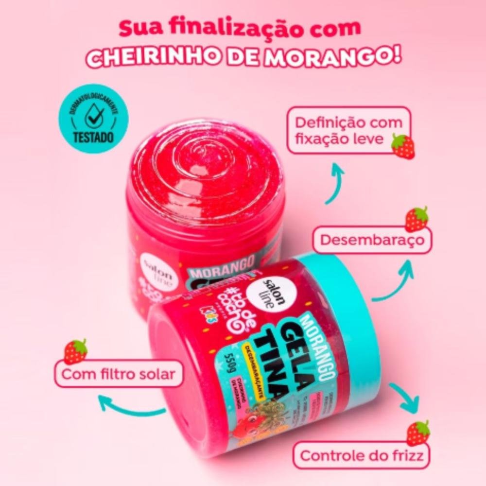 Salon Line #todecacho Kids Morango Gelatina 550 g 550g 4