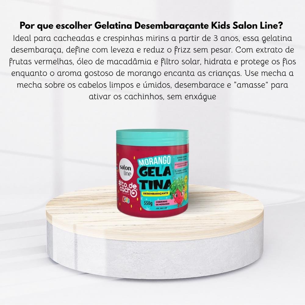 Salon Line #todecacho Kids Morango Gelatina 550 g 550g 5