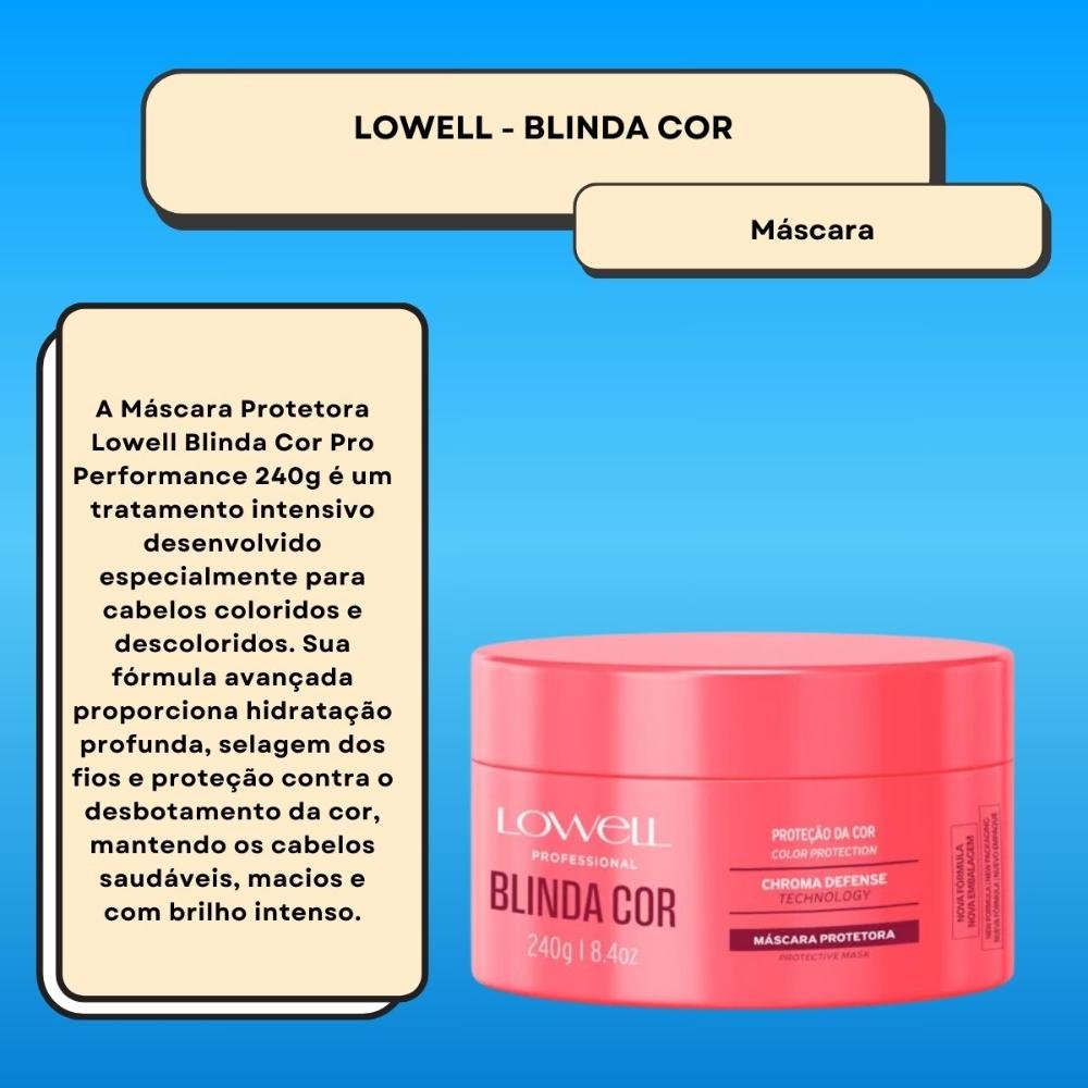 Lowell Blinda Cor Máscara Protetora 240g 240g 2