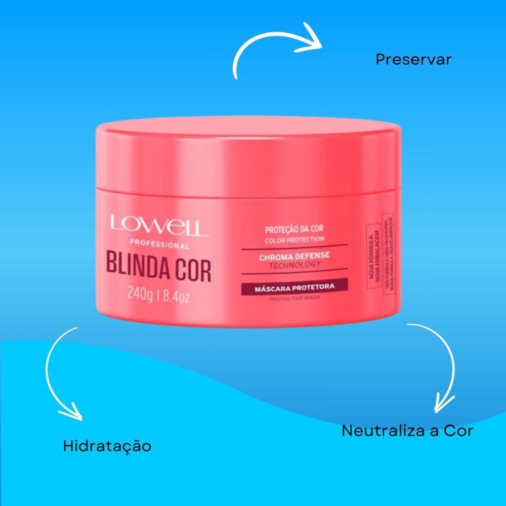 Lowell Blinda Cor Máscara Protetora 240g 240g 4