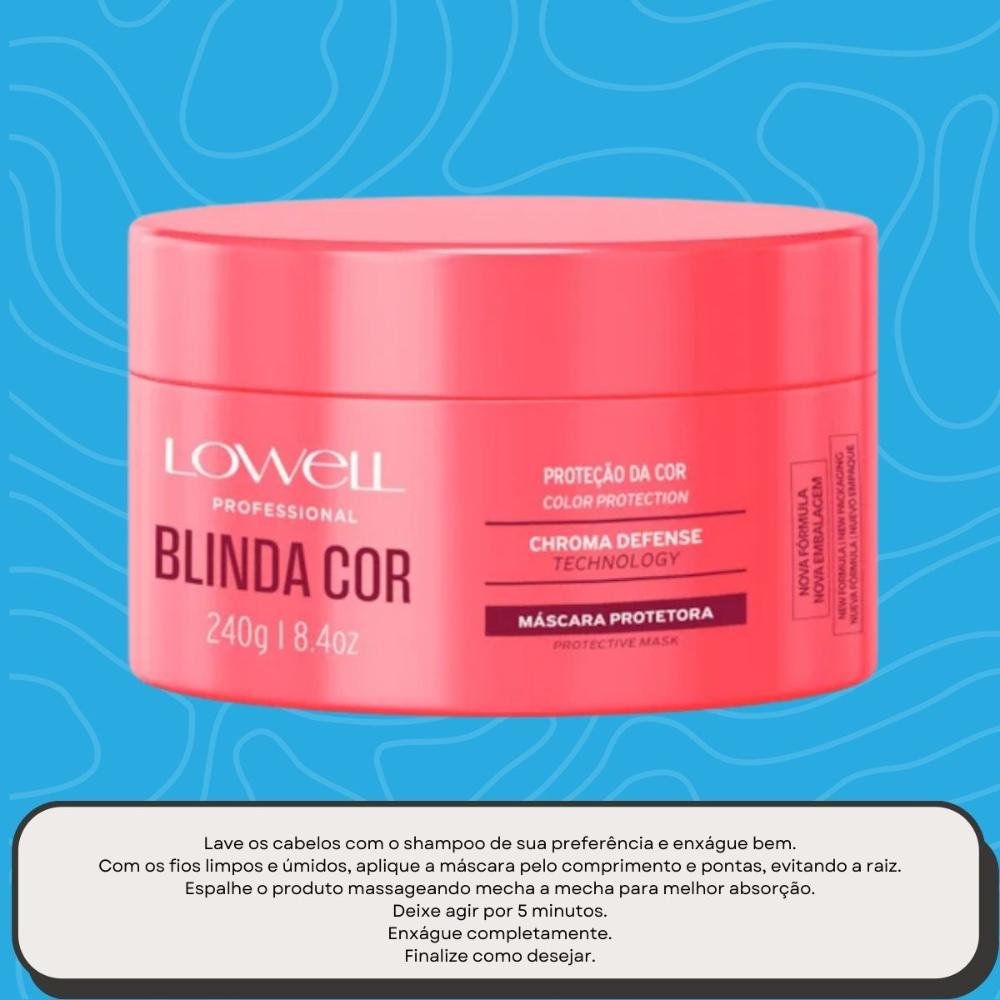 Lowell Blinda Cor Máscara Protetora 240g 240g 5