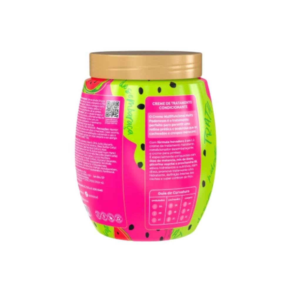 Creme de Pentear Salon Line Cachos dos Sonhos Melancia Multy 3 em 1 Creme para Cabelo Cacheado 1 Kg 1kg 2