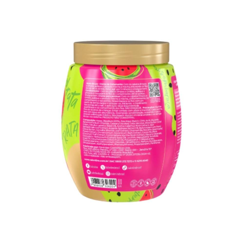 Creme de Pentear Salon Line Cachos dos Sonhos Melancia Multy 3 em 1 Creme para Cabelo Cacheado 1 Kg 1kg 3