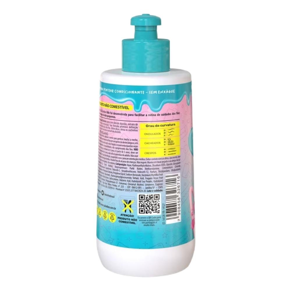 Salon Line S.O.S Cachos Kids Chiclete Creme 300ml 300ml 3
