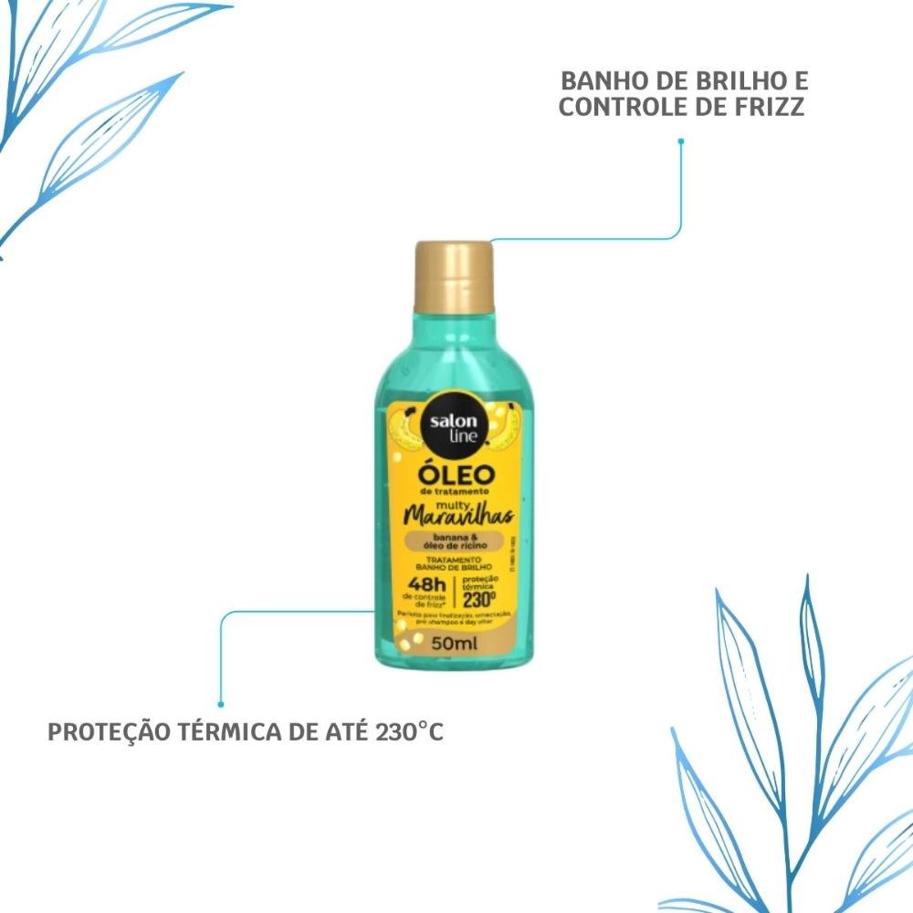 Salon Line Cachos dos Sonhos Multy Banana Óleo 50ml 50ml 4