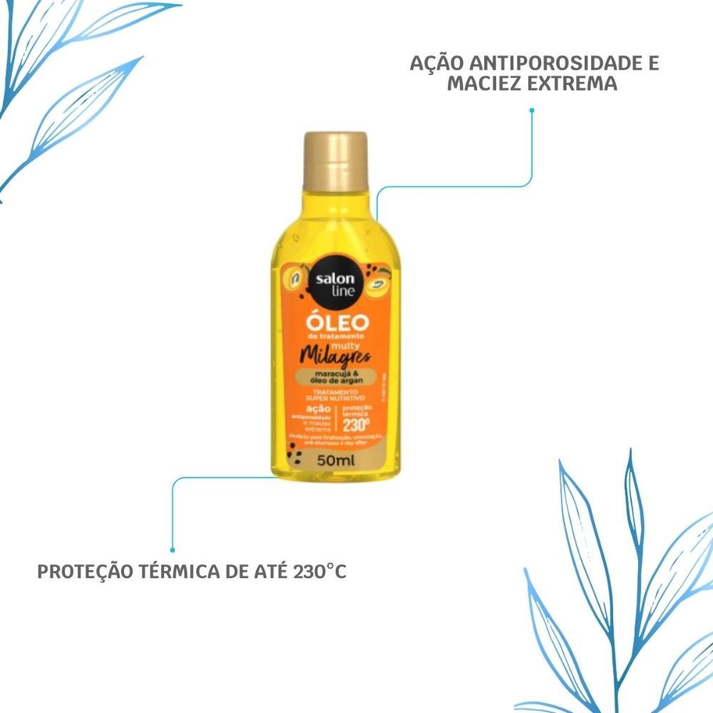 Oleo Salon Line Cachos dos Sonhos Multy Maracujá 55 ml 55ml 4