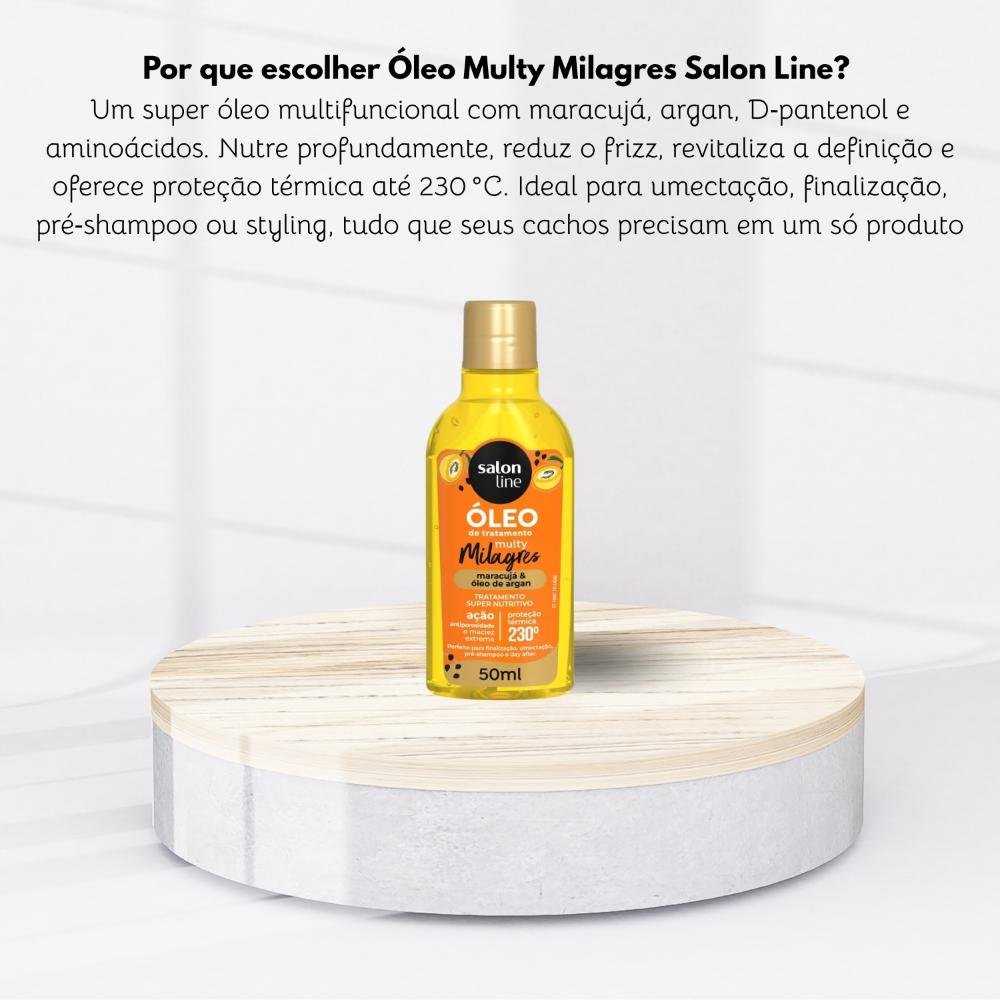 Oleo Salon Line Cachos dos Sonhos Multy Maracujá 55 ml 55ml 5