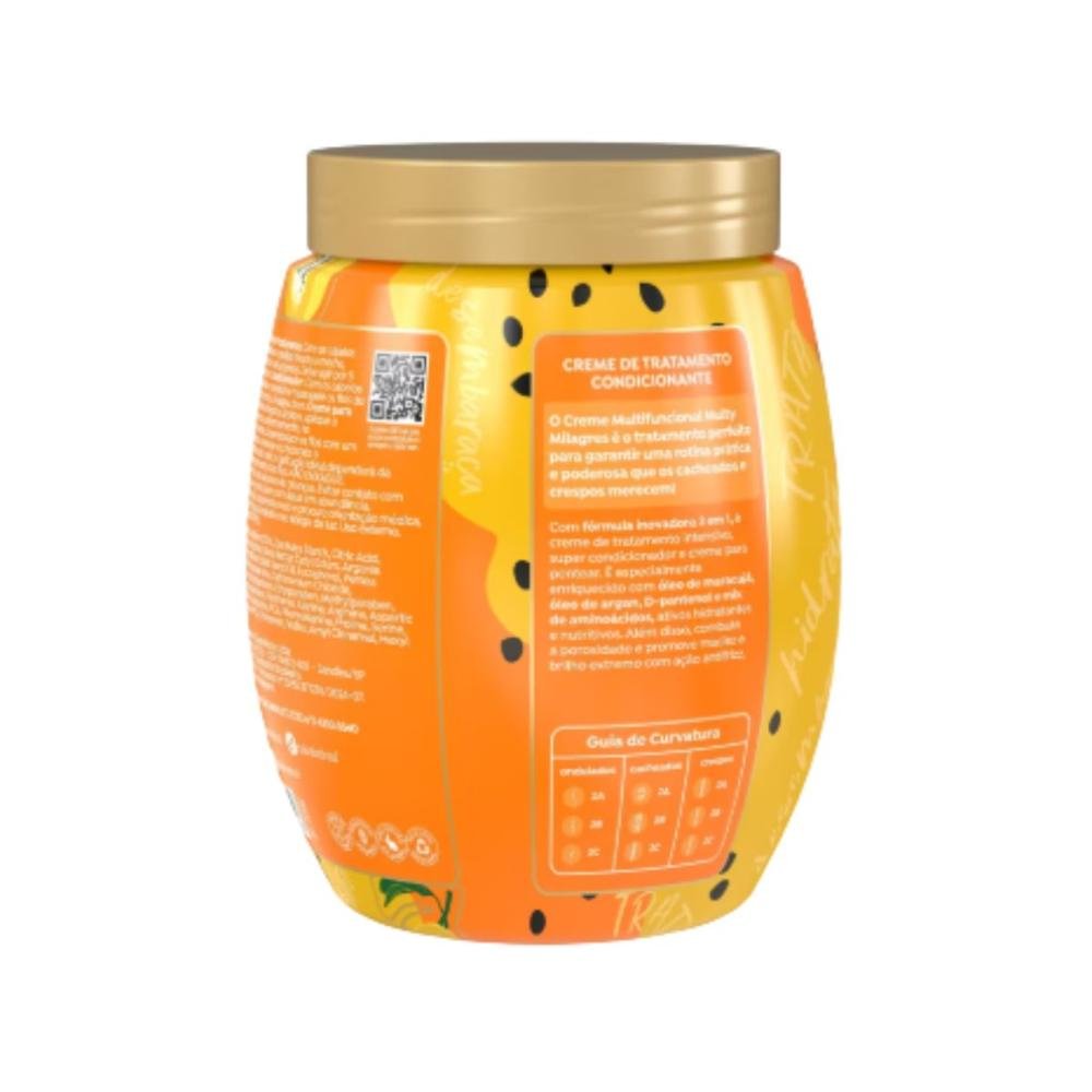 Creme de Pentear Salon Line Cachos dos Sonhos Maracujá Multy 3 em 1 Creme para Cabelo Cacheado 1 Kg 1kg 2