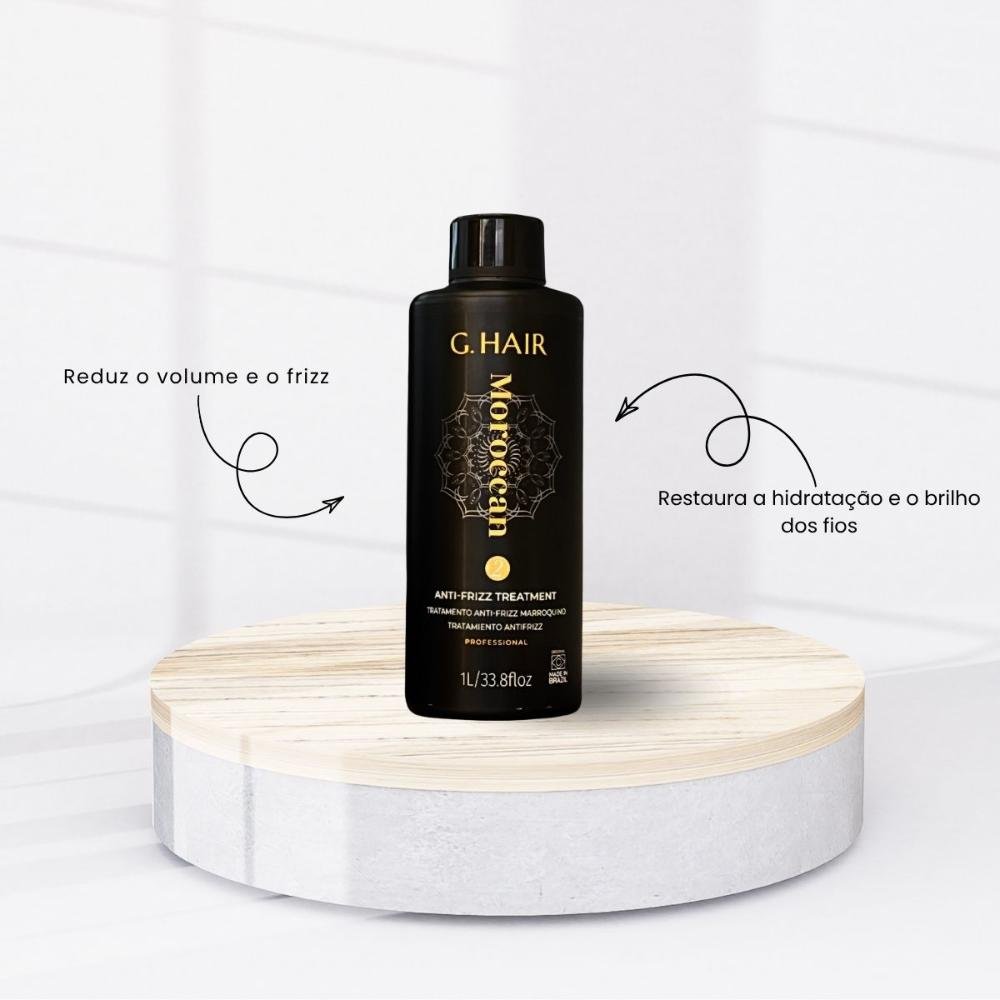 G.Hair Tratamento Japonês Passo 2 Anti Frizz 1L 1L 2