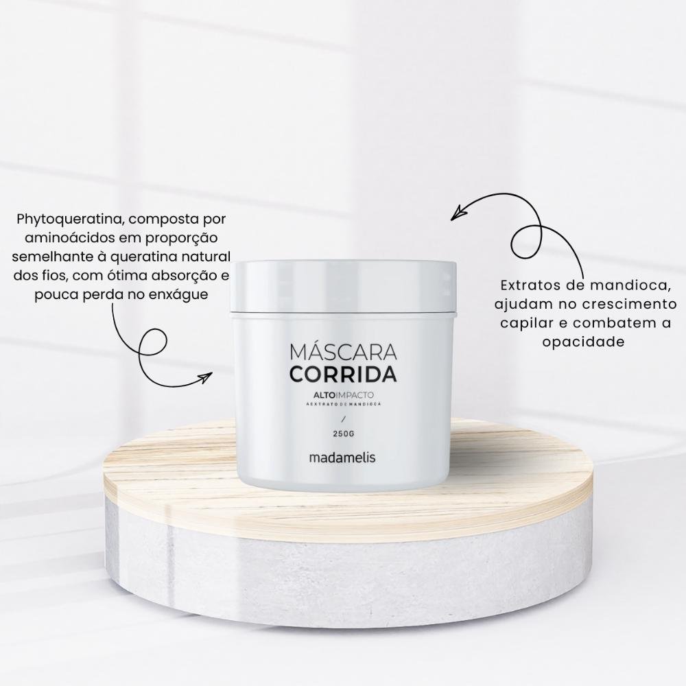 Madamelis Alto Impacto Corrida Hidratação Máscara 250g 250g 2