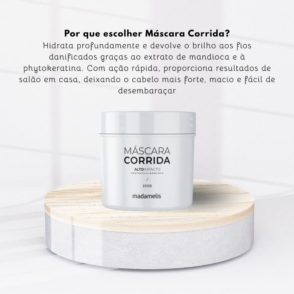 Madamelis Alto Impacto Corrida Hidratação Máscara 250g 250g 5