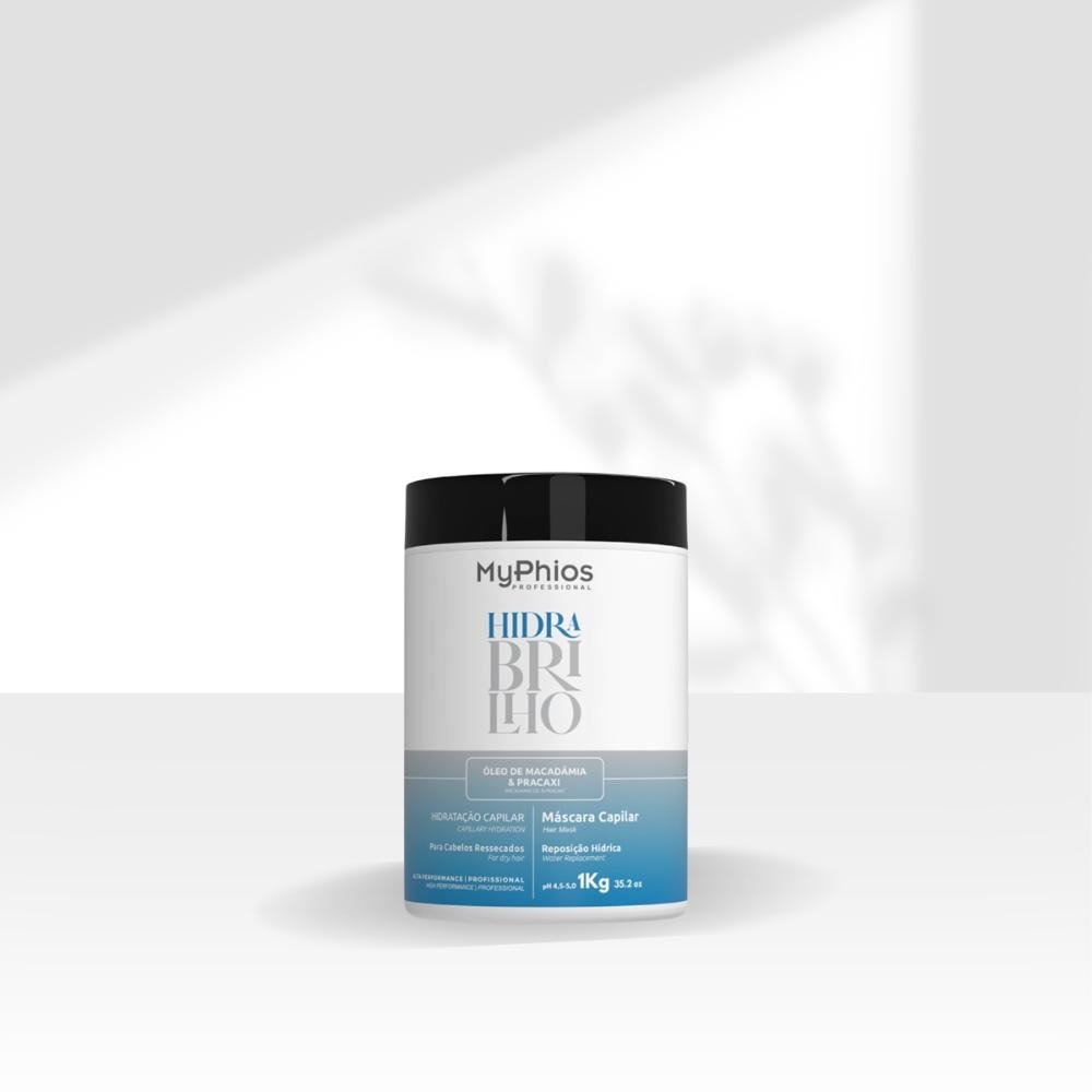 Máscara MyPhios Hidra Brilho Máscara de Hidratação Capilar 1 Litro 1L 3