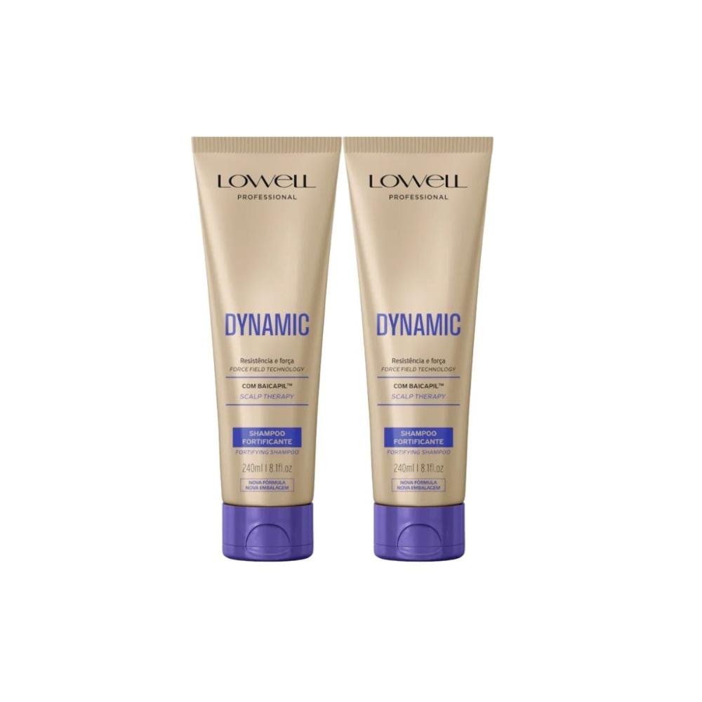 Kit Lowell Dynamic 2 Shampoo Fortificante 240 ml ÚNICO 6