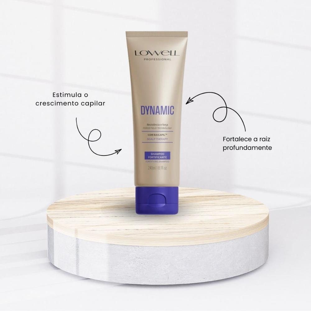 Kit Lowell Dynamic 2 Shampoo Fortificante 240 ml ÚNICO 7