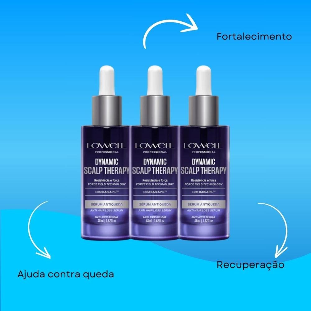 Lowell Dynamic Kit 3 Sérum Antiqueda 48ml ÚNICO 4
