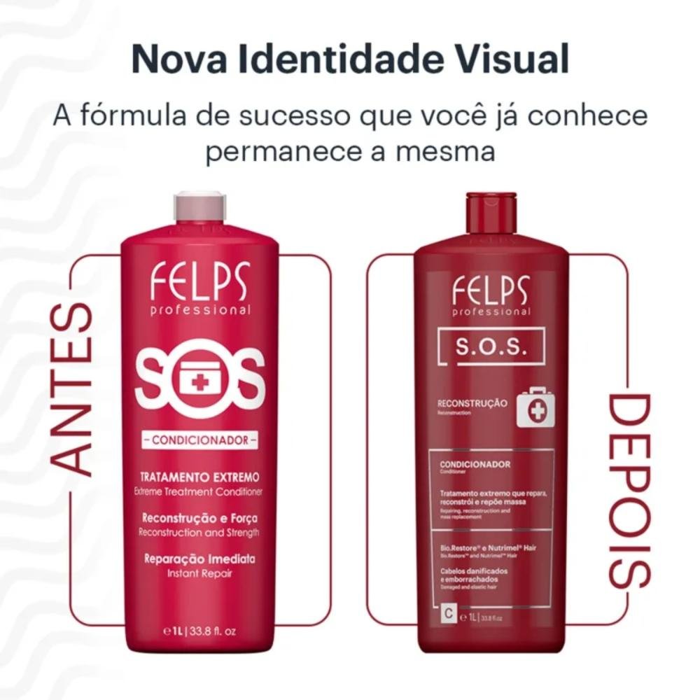 Felps Professional S.O.S Recosntrução Condicionador 1L 1L 5