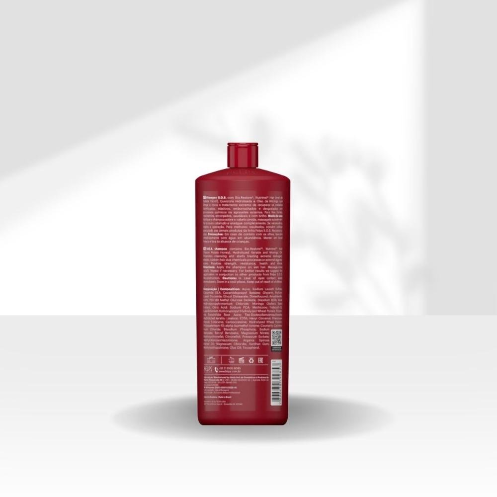 Felps Professional S.O.S Recosntrução Shampoo 1L 1L 4