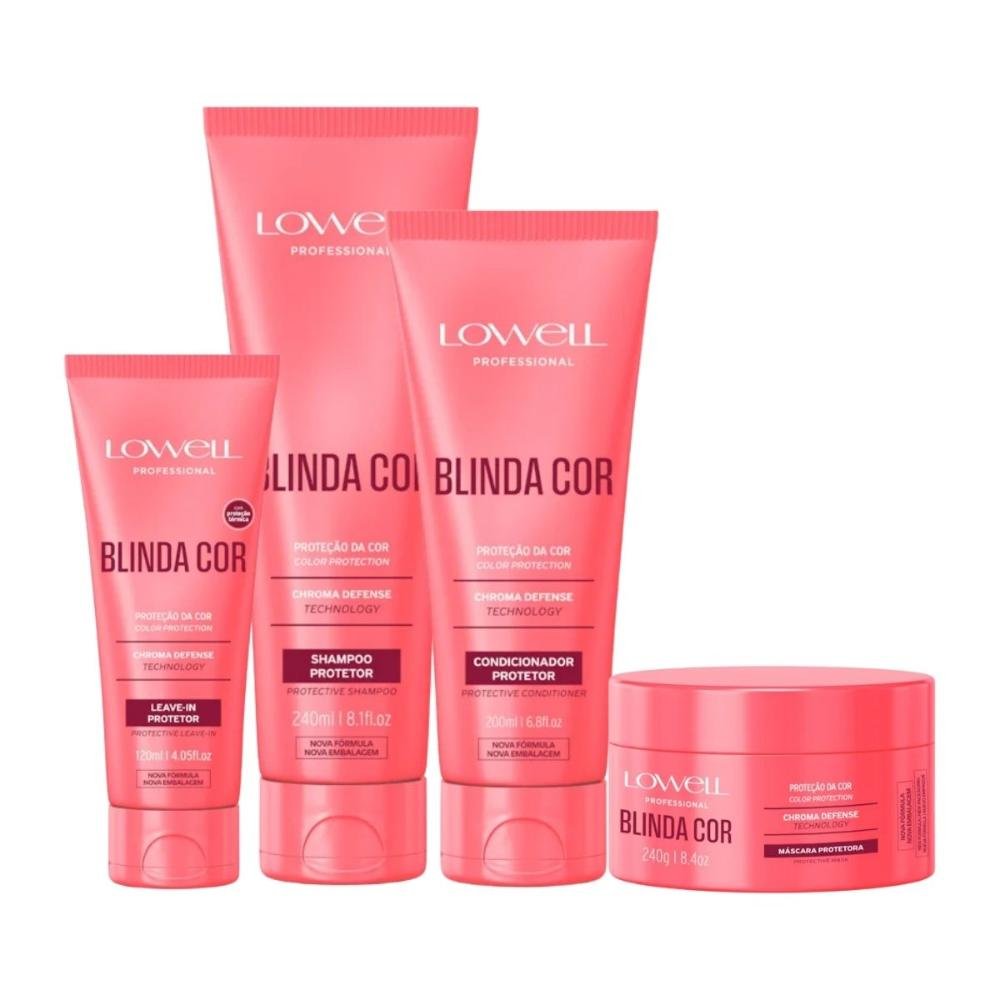 Kit Lowell Blinda Cor Protetor (4 Produtos)