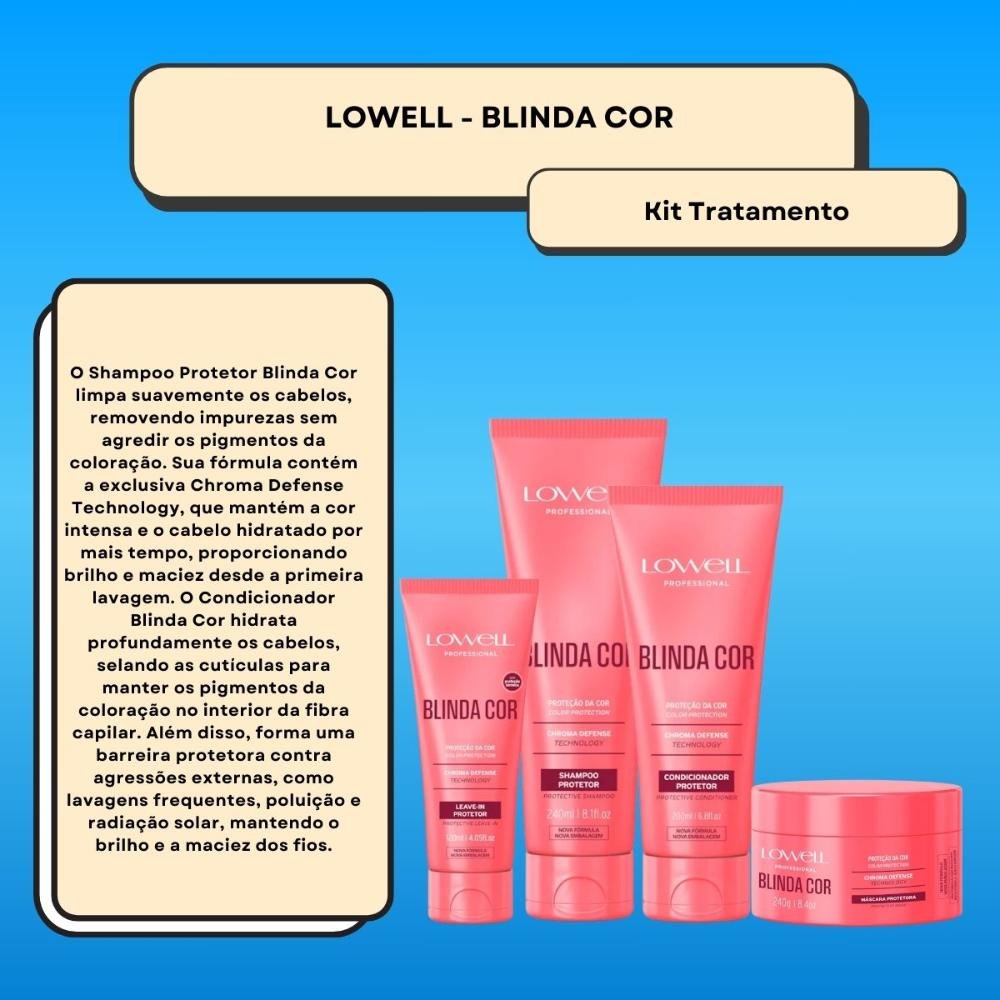 Kit Lowell Blinda Cor Protetor (4 Produtos) ÚNICO 2