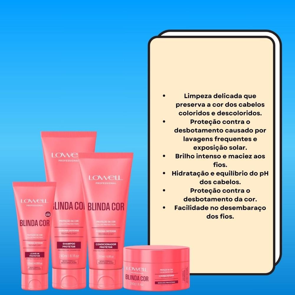 Kit Lowell Blinda Cor Protetor (4 Produtos) ÚNICO 3