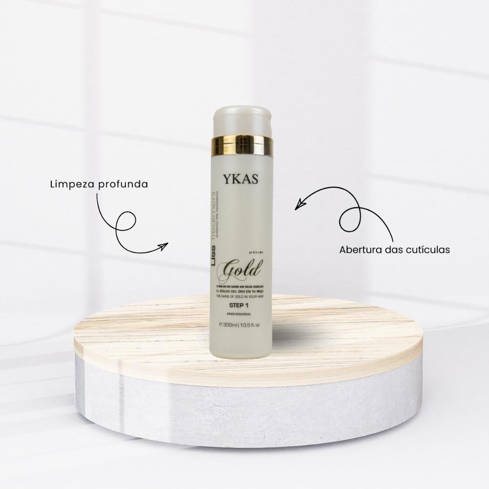 Ykas Profissional Liss Treatment Gold Step 1 300ml 300ml 2