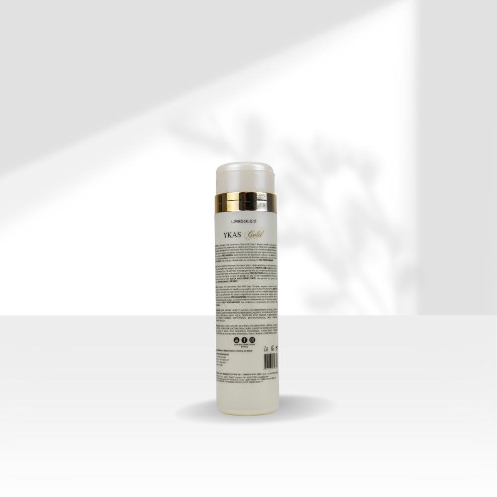 Ykas Profissional Liss Treatment Gold Step 1 300ml 300ml 4
