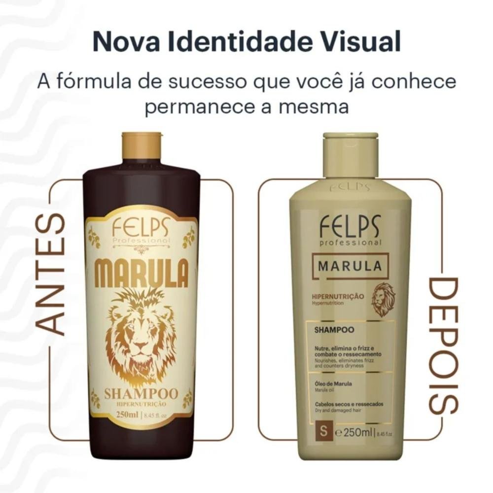Felps Professional Marula Hipernutrição Shampoo 250ml 250ml 5
