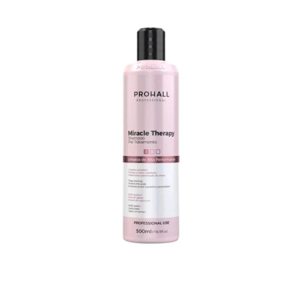 Prohall Miracle Therapy kit Shampoo e Condicionante 500ml ÚNICO 4