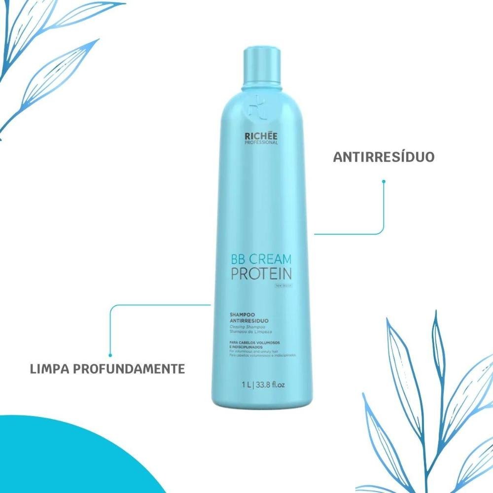 Richée BB Cream Protein Antirresíduo Shampoo 1L 1L 2