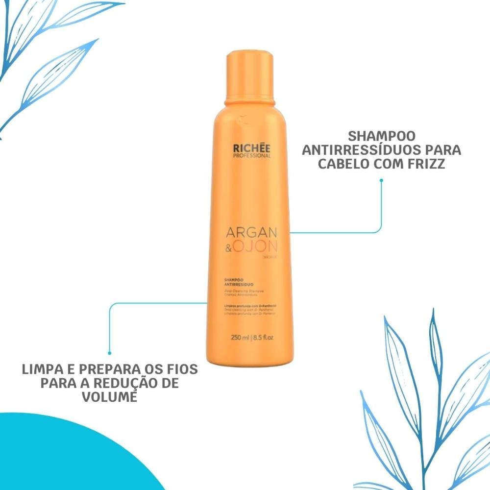 Richée Professional Argan e Ojon Antirresíduo Shampoo 250ml 250ml 2