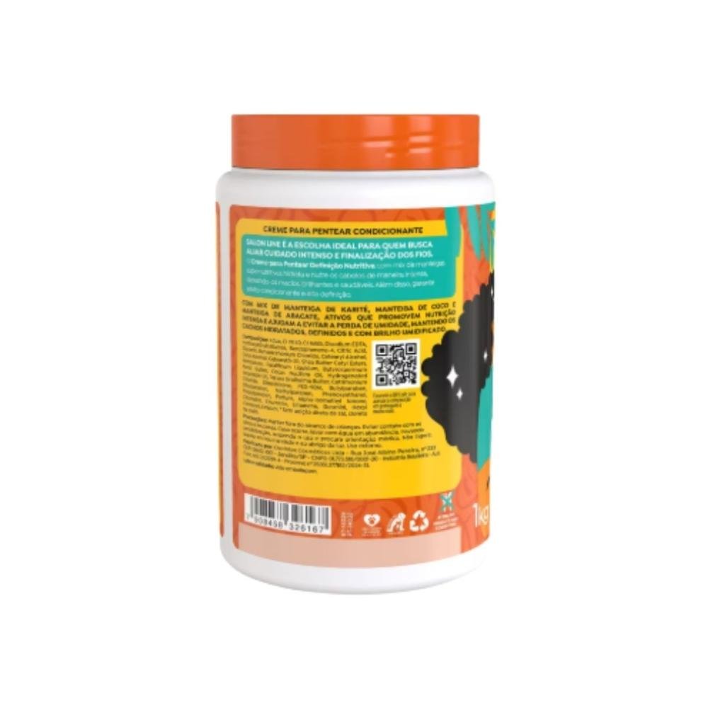 Salon Line Manteiga Ativador de Cahos Creme 1kg 1kg 3