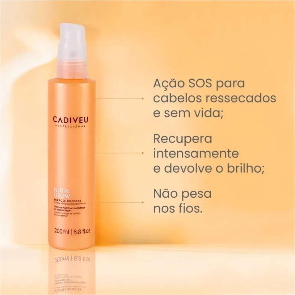 Cadiveu Nutri Glow Kit 3 Fluído de Tratamento 200ml ÚNICO 4