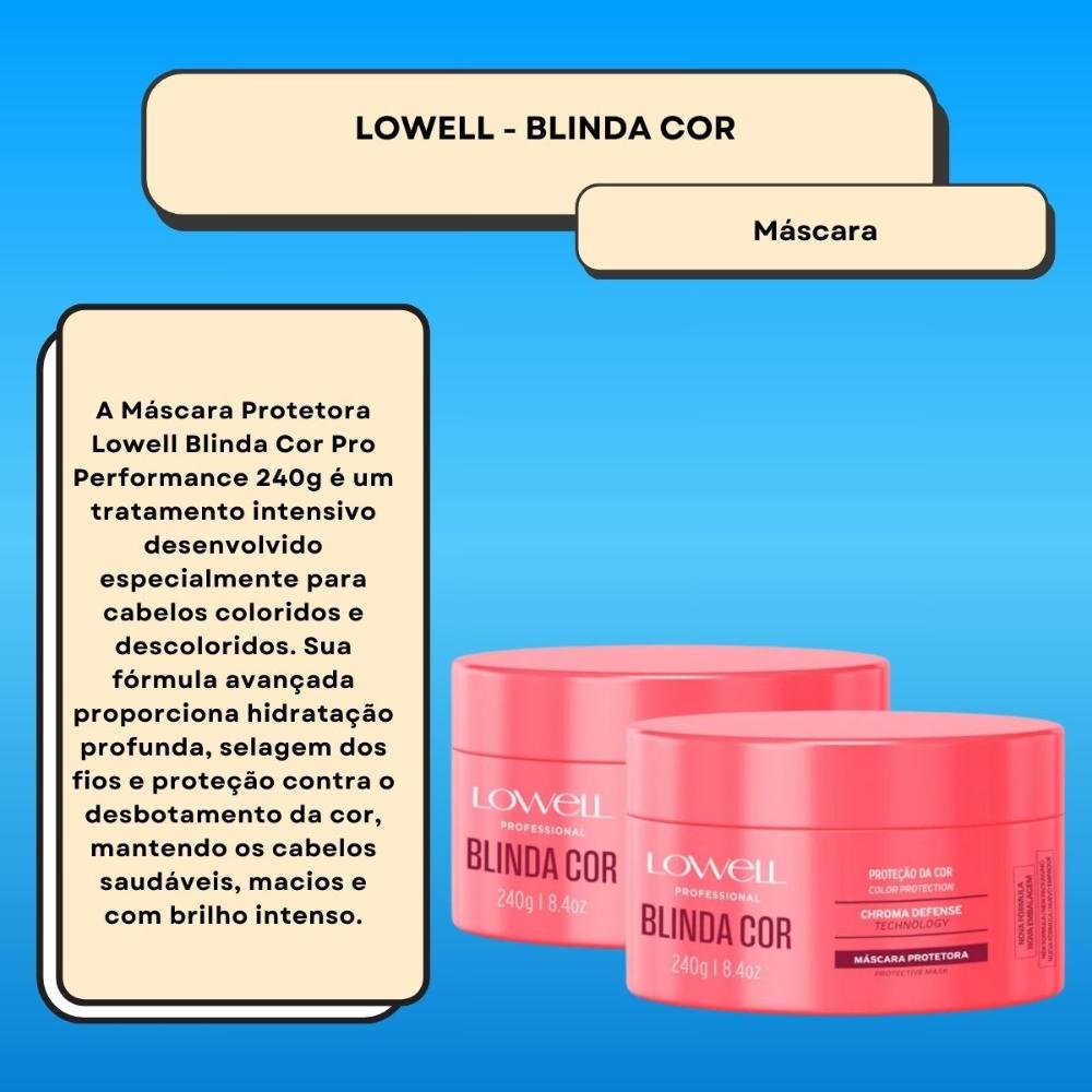 Lowell Blinda Cor Kit 2 Máscara Protetora 240g ÚNICO 2