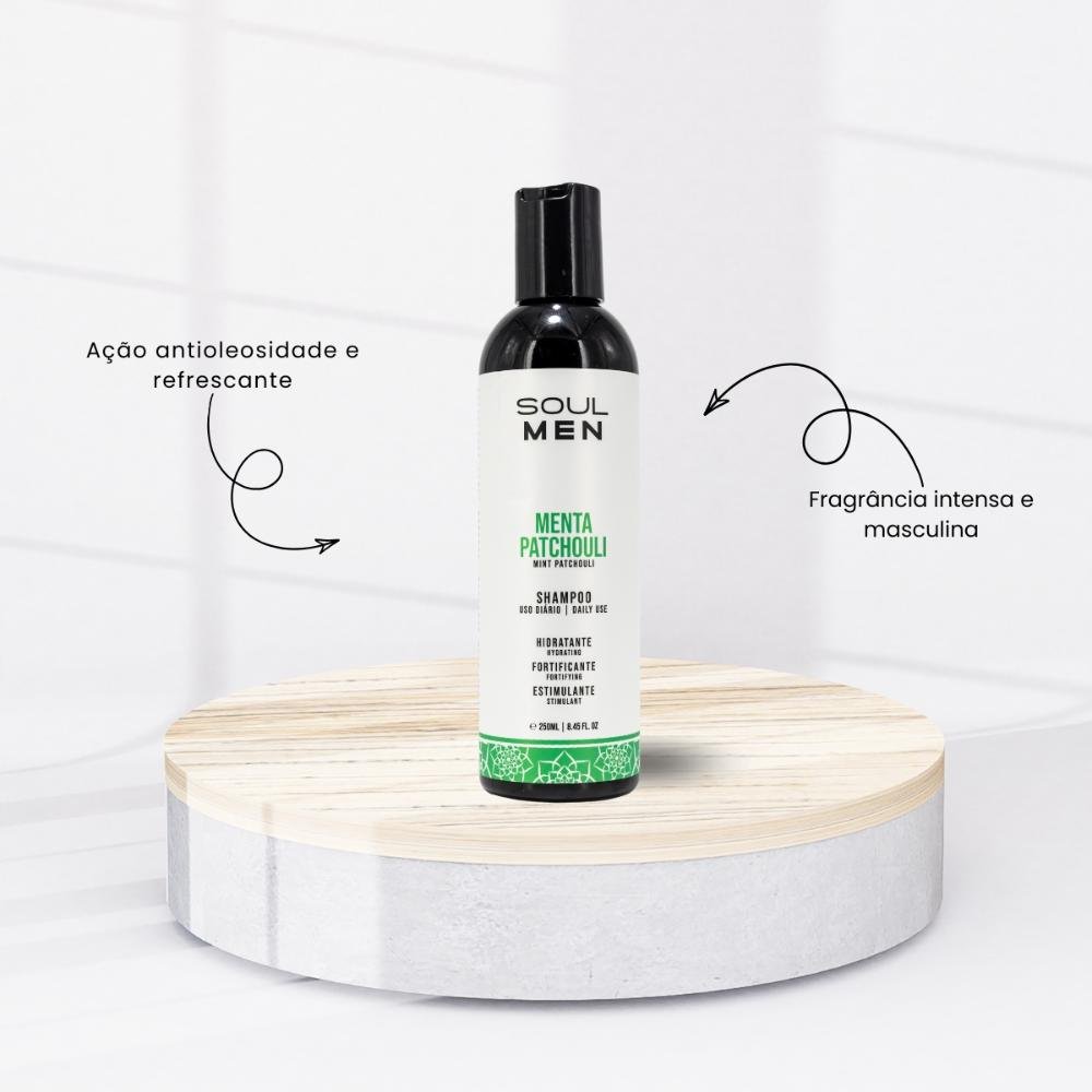 Shampoo Soul Men Menta Menta Patchouli Uso Diário 250 ml 250ml 2