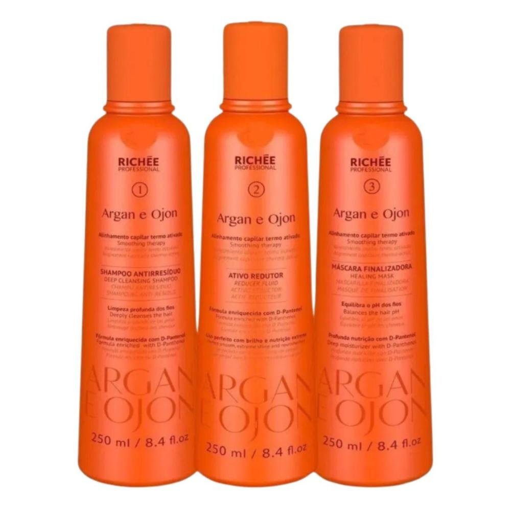 Richée Professional Argan e Ojon Kit (3 Produtos) ÚNICO 3
