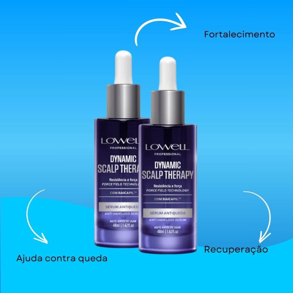 Lowell Dynamic Kit 2 Sérum Antiqueda 48ml ÚNICO 4