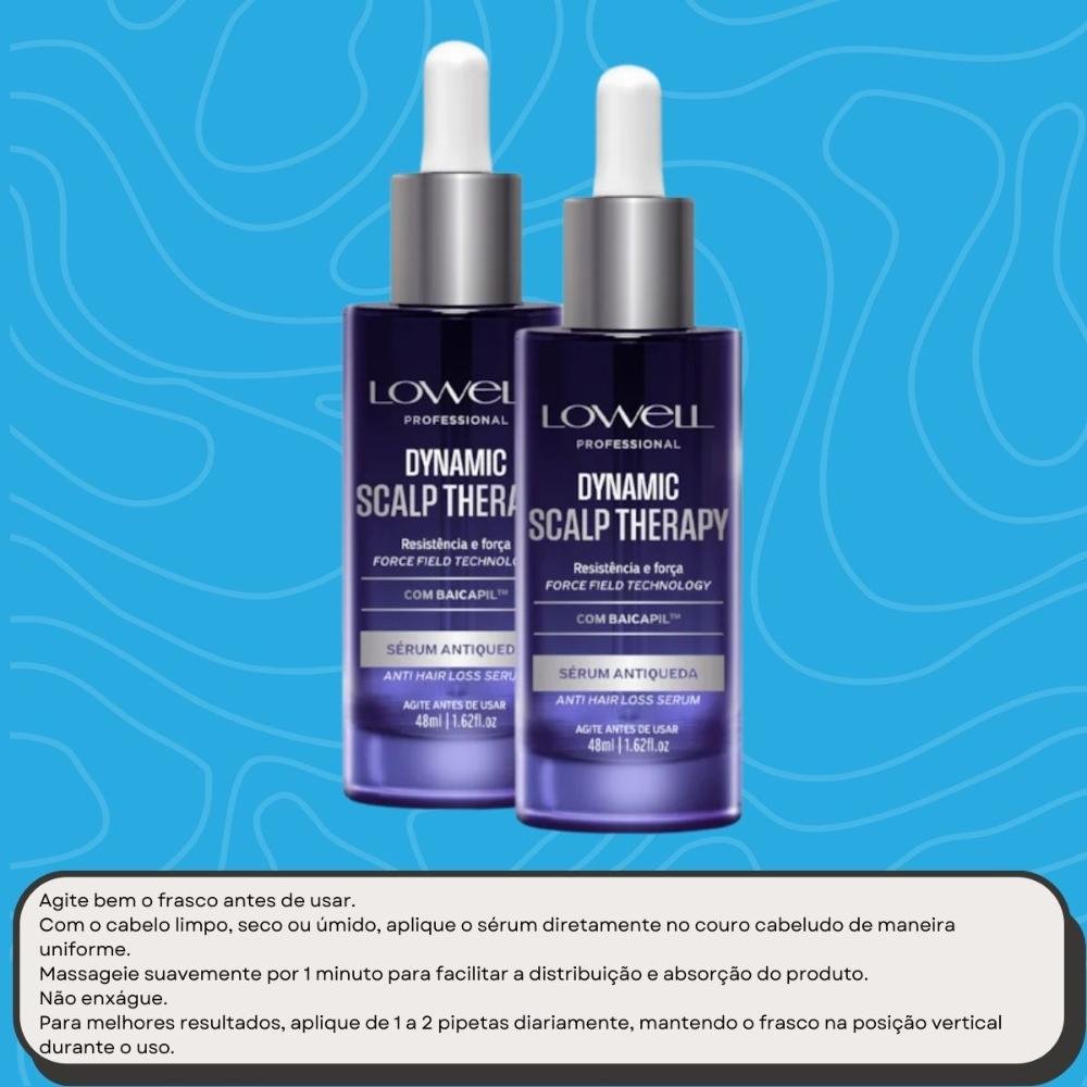 Lowell Dynamic Kit 2 Sérum Antiqueda 48ml ÚNICO 5