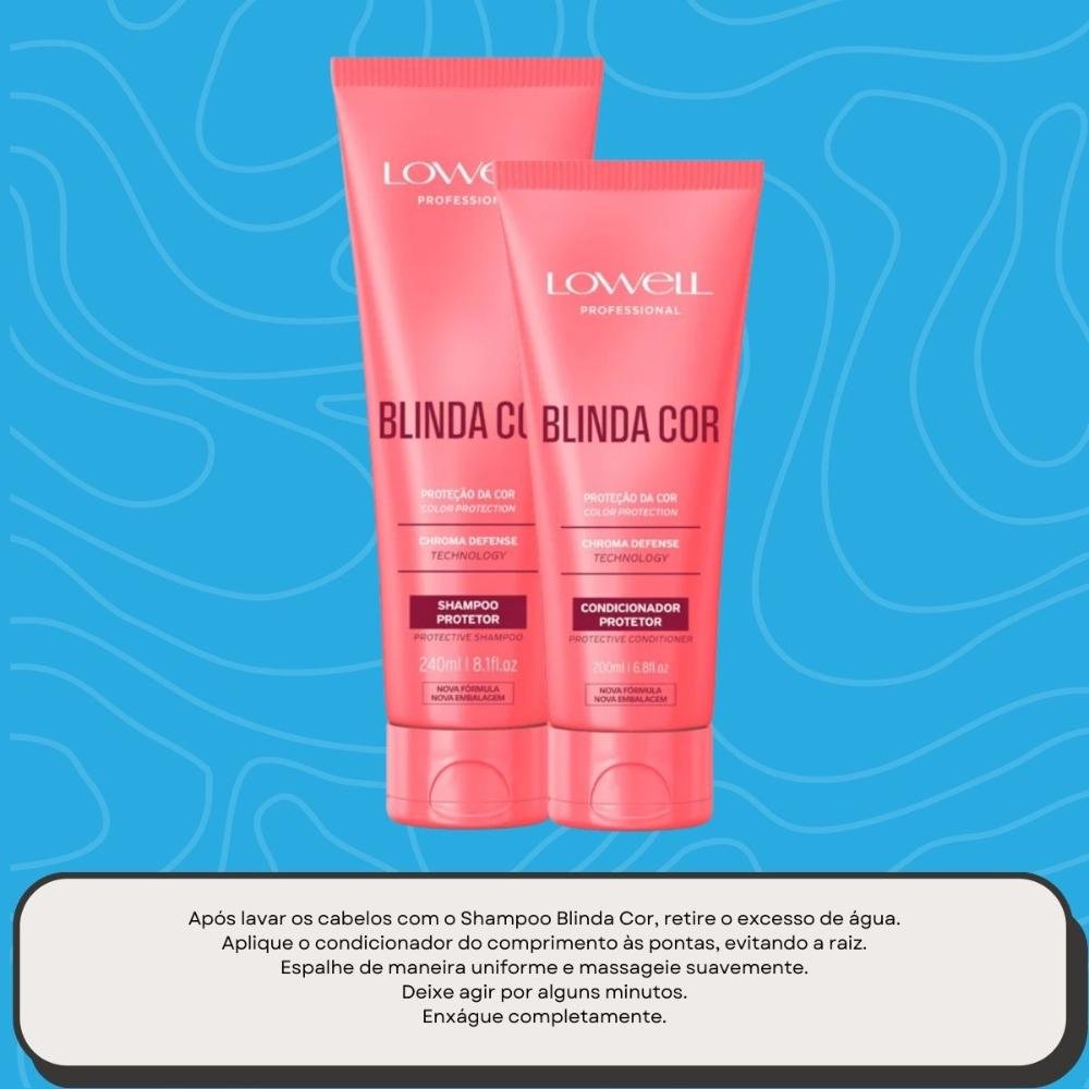 Lowell Blinda Cor Kit Shampoo e Condicionador Protetor ÚNICO 5