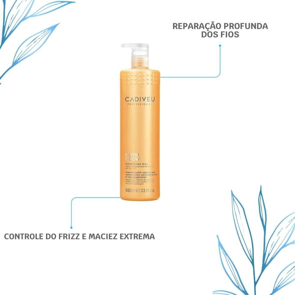 Cadiveu Nutri Glow Nourishing Wax Cera Condicionante 980ml 980ml 4