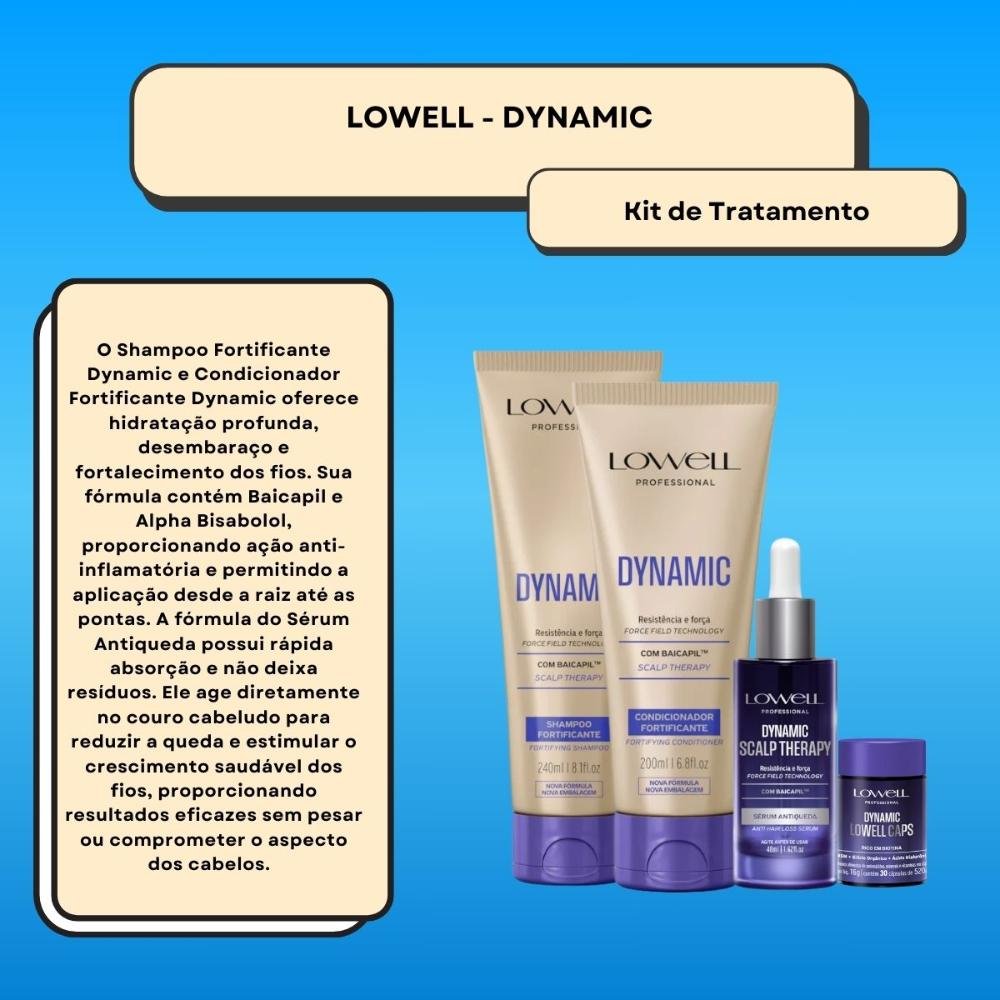 Lowell Dynamic Kit Fortificante (4 Produtos) ÚNICO 2