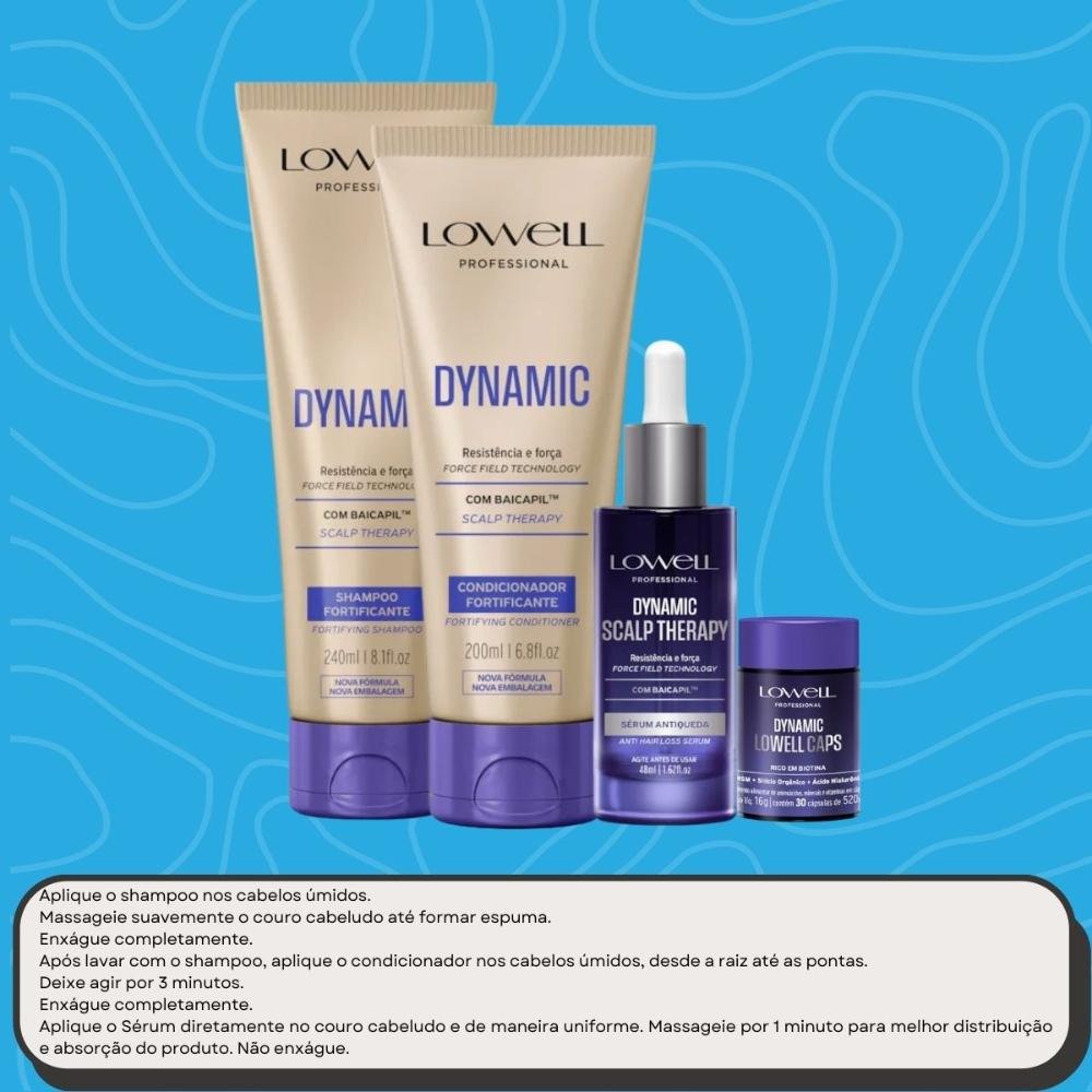 Lowell Dynamic Kit Fortificante (4 Produtos) ÚNICO 5