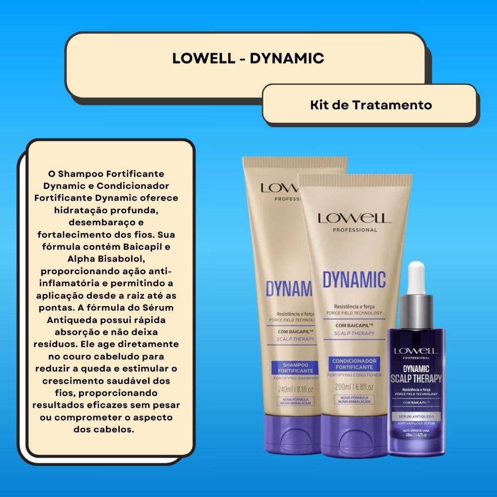 Lowell Dynamic Kit Fortificante (3 Produtos) ÚNICO 2