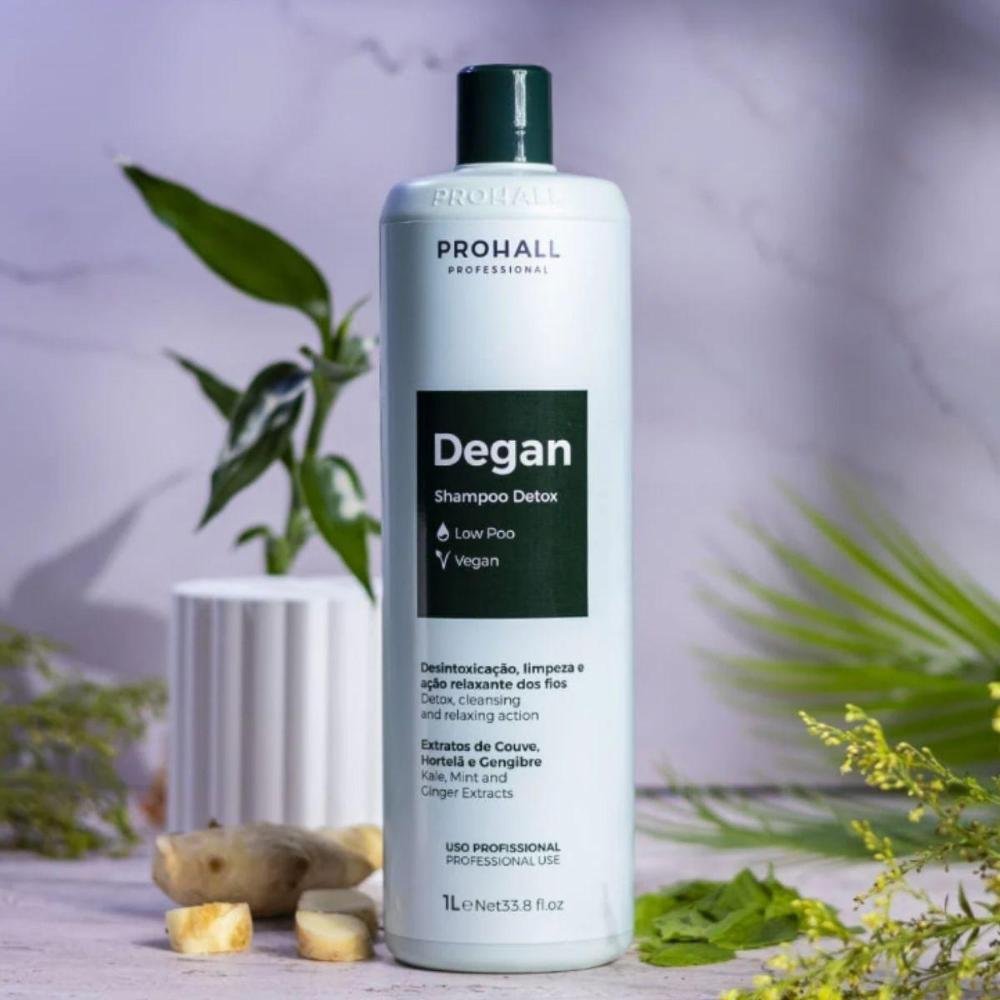 Prohall Professional Degan Detox Vegano Shampoo 1L 1L 3
