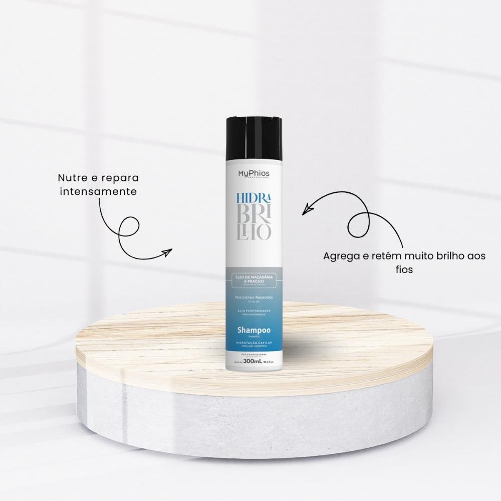 MyPhios Hidra Brilho Kit Shampoo e Condicionador 300ml ÚNICO 4