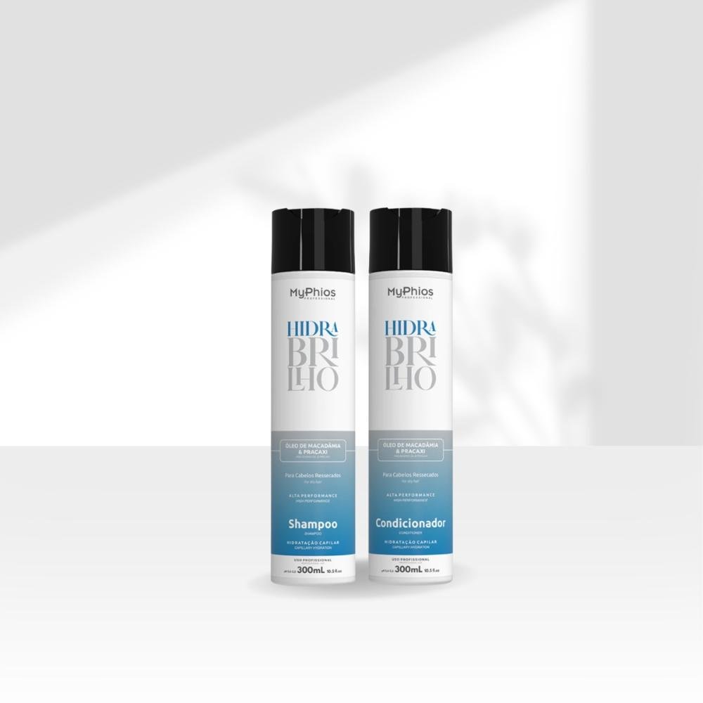 MyPhios Hidra Brilho Kit Shampoo e Condicionador 300ml ÚNICO 7