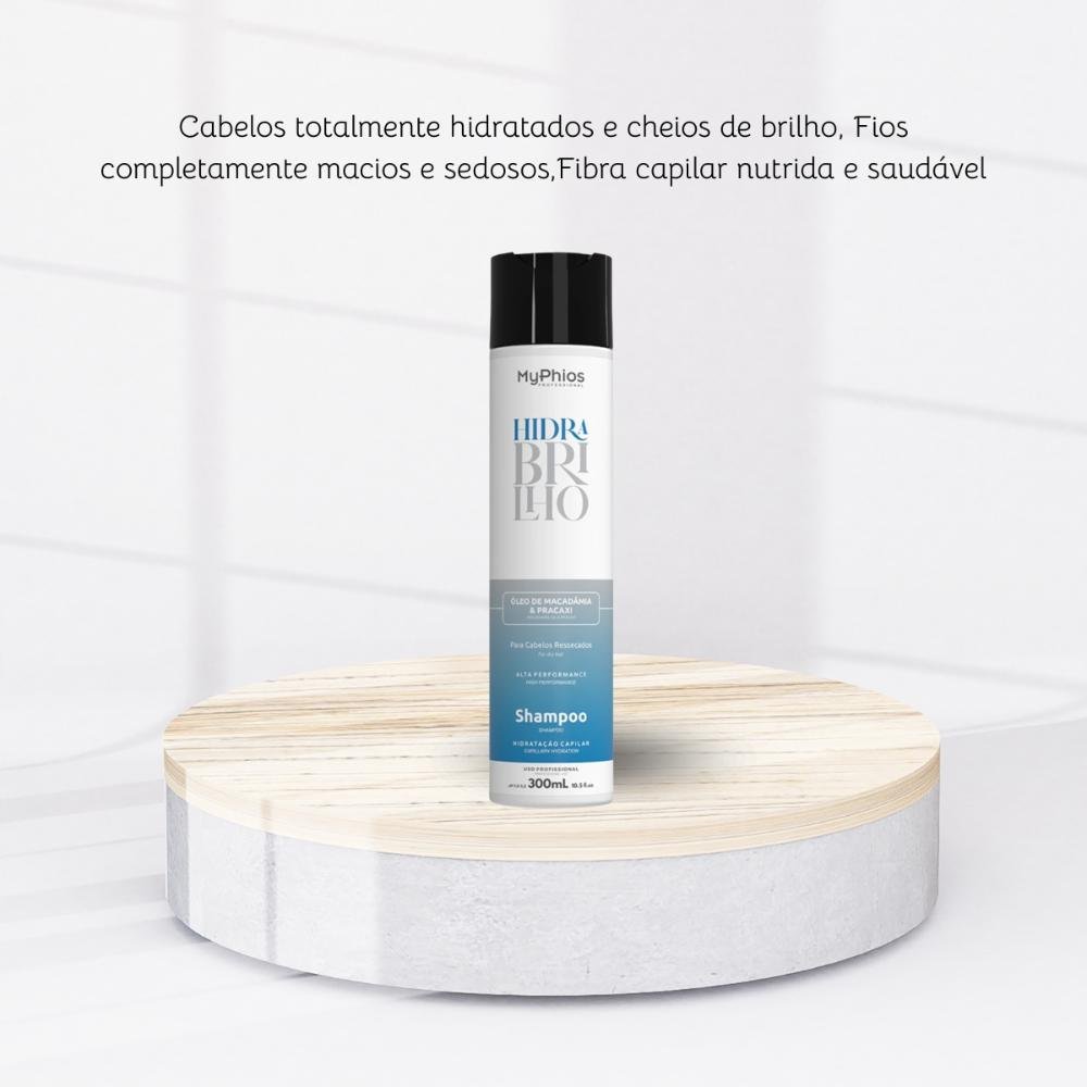 MyPhios Hidra Brilho Kit Shampoo e Condicionador 300ml ÚNICO 8