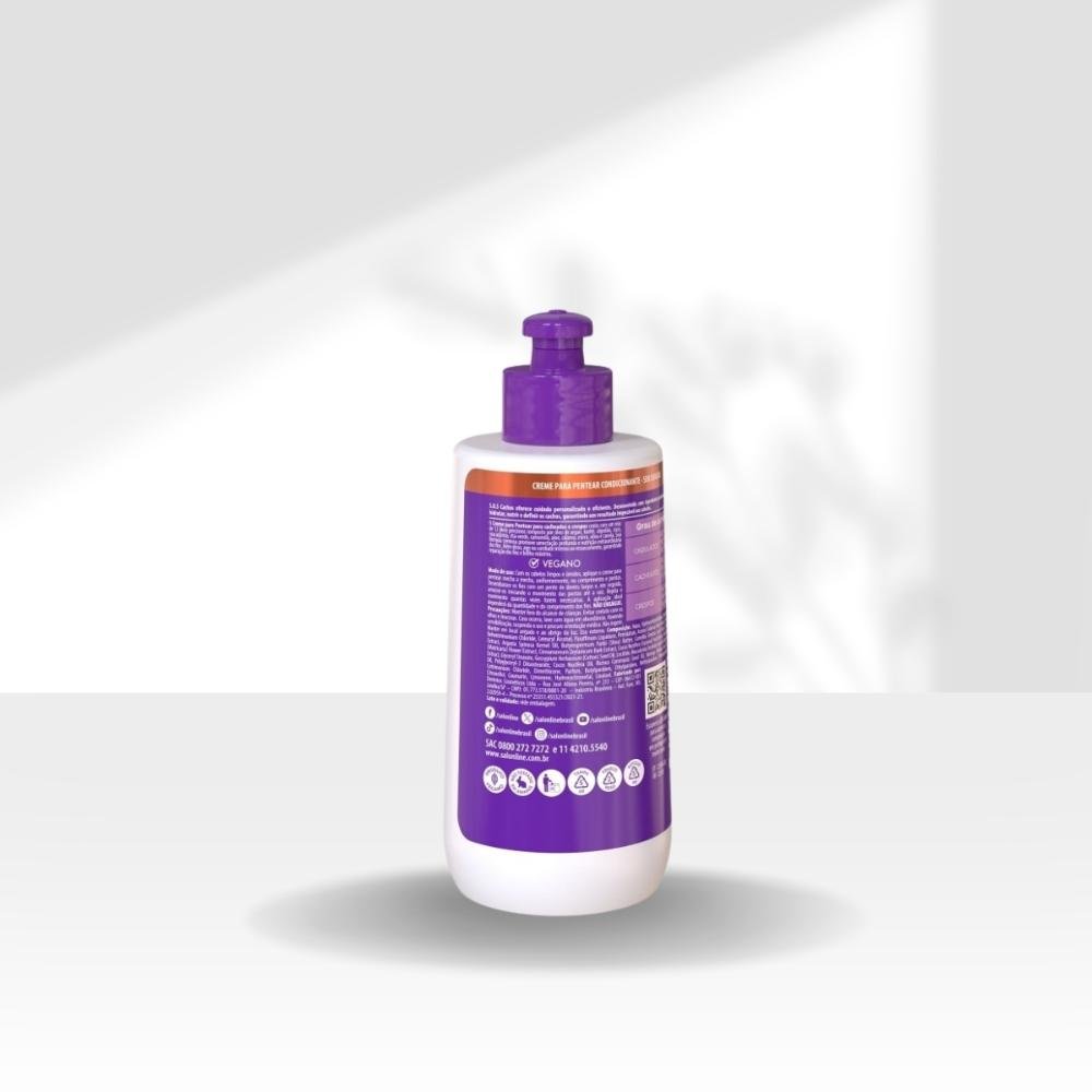Kit Salon Line S.O.S Cachos Super Oleos 3 Creme para Cabelo Cacheado 300 ml ÚNICO 4