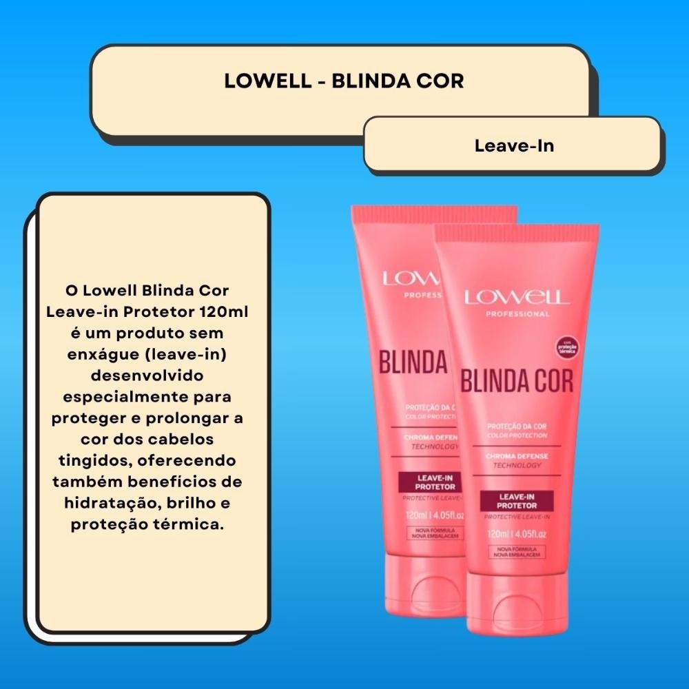 Lowell Blinda Cor Kit 2 Leave-in Protetor 120ml ÚNICO 2