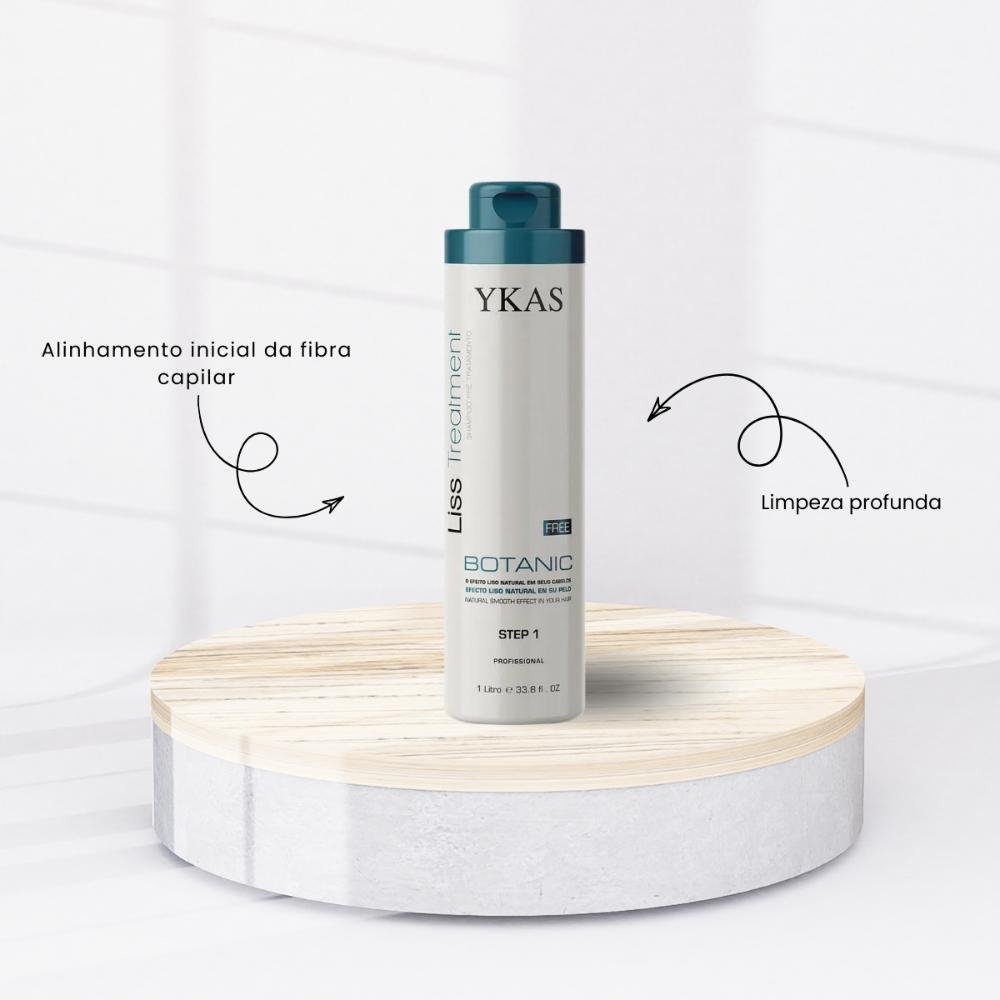 Ykas Liss Treatment Botanic Step 1 Efeito Liso 1L 1L 2