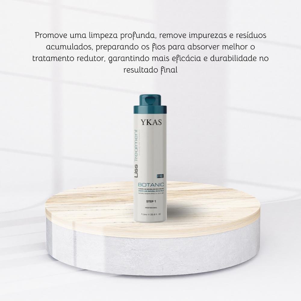 Ykas Liss Treatment Botanic Step 1 Efeito Liso 1L 1L 5